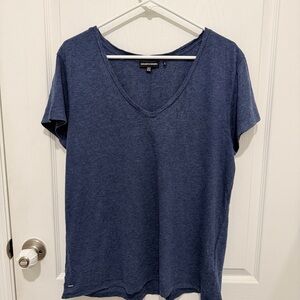 Superdry Navy Short Sleeve V-Neck Tee